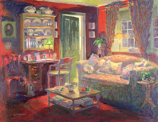 Scarlet Feather, c.2000 (oil on board)  from William  Ireland