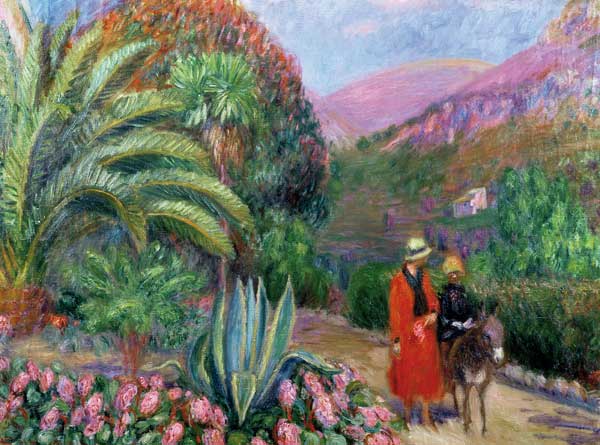 Woman with Child on a Donkey from William J. Glackens