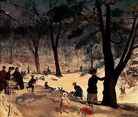 Im Winter im Central-Park in New York from William J. Glackens