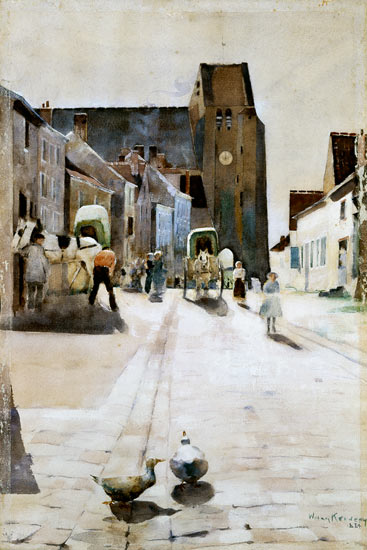 The Main Street, Grez-sur-Loing from William Kennedy