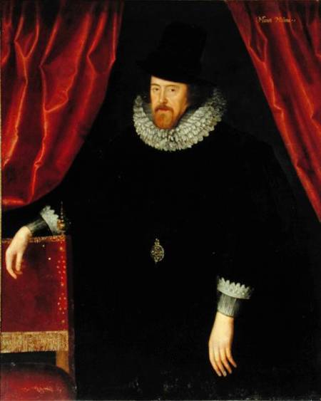 Portrait of Francis Bacon (1561-1626) 1st Baron of Verulam and Viscount of St. Albans from William Larkin