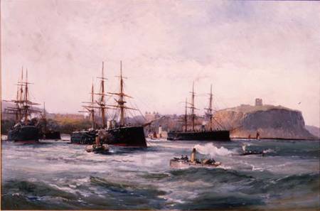 The Channel Fleet off Scarborough from William Lionel Wyllie