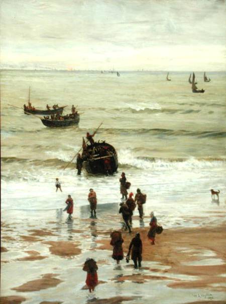 Fishing Boats Setting Out from Portel from William Lionel Wyllie