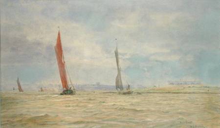 Hoo Fort, River Medway  on from William Lionel Wyllie