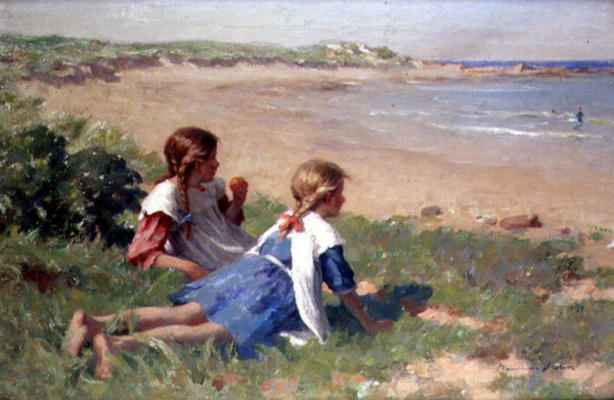 Looking out to Sea (oil on canvas) from William Marshall Brown