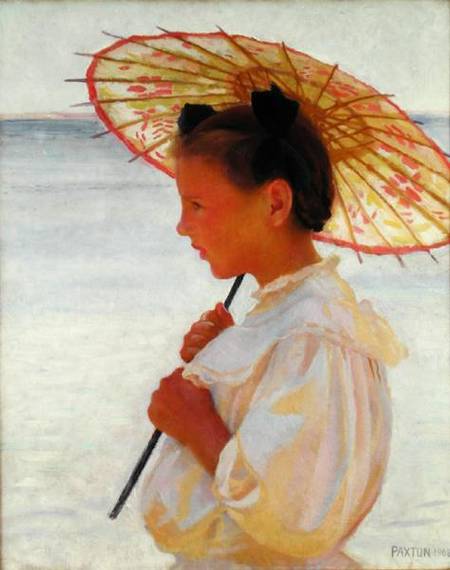 Girl with a Chinese Parasol from William McGregor Paxton