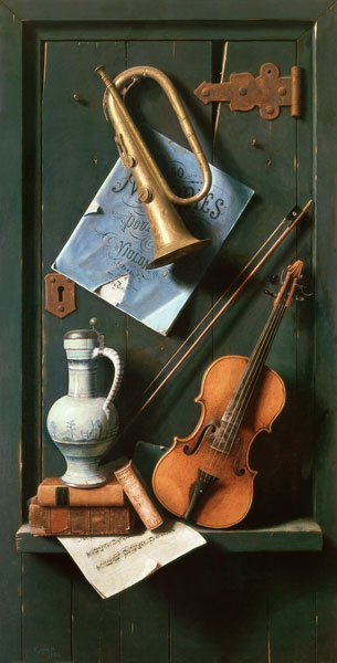 Stillleben mit Musikinstrumenten from William Michael Harnett