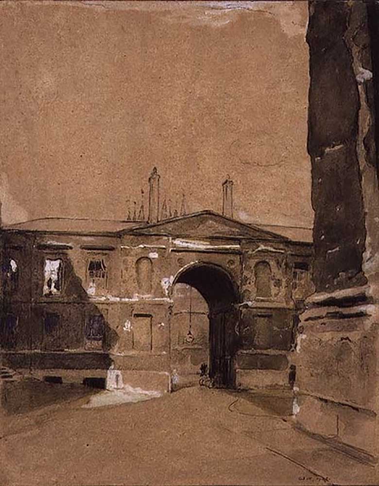 Canterbury Gate, Christuskirche, Oxford from William Nicholson