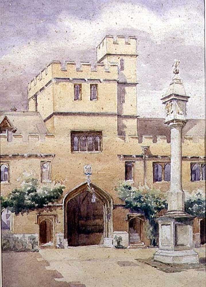 Das vordere Quad, Corpus Christi College, Oxford from William Nicholson