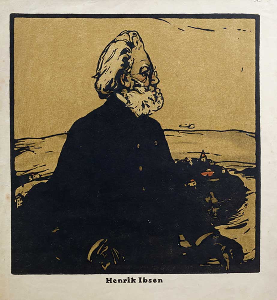 Henrik Ibsen (1828-1906) Illustration aus Zwölf Porträts, veröffentlicht 1899 from William Nicholson