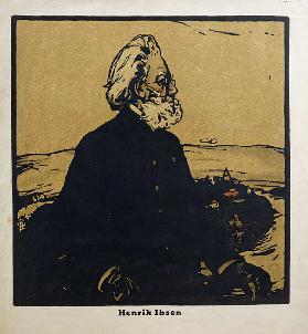 Henrik Ibsen (1828-1906) Illustration aus Zwölf Porträts, veröffentlicht 1899
