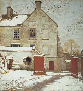Hof im Schnee, Sutton Veny, 1927