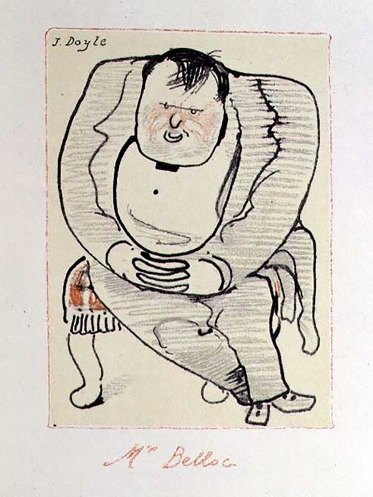 Mr Belloc, Illustration aus The Winter Owl, herausgegeben von Cecil Palmer, London, 1923 from William Nicholson