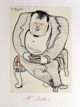 Mr Belloc, Illustration aus The Winter Owl, herausgegeben von Cecil Palmer, London, 1923