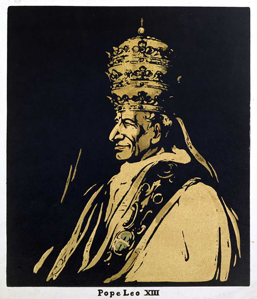 Papst Leo XIII., Gioacchino Vincenzo Raffaele Luigi Pecci (1878-1903) Illustration aus Zwölf Porträt from William Nicholson