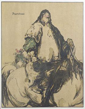 Porthos, Illustration aus Characters of Romance, erstmals 1900 veröffentlicht