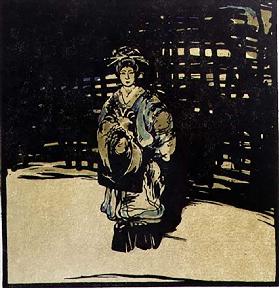 Sada Yacco, Illustration aus Zwölf Porträts, veröffentlicht 1899