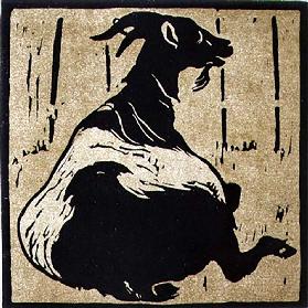 The Toilsome Goat, aus "The Square Book of Animals", herausgegeben von William Heinemann, 1899
