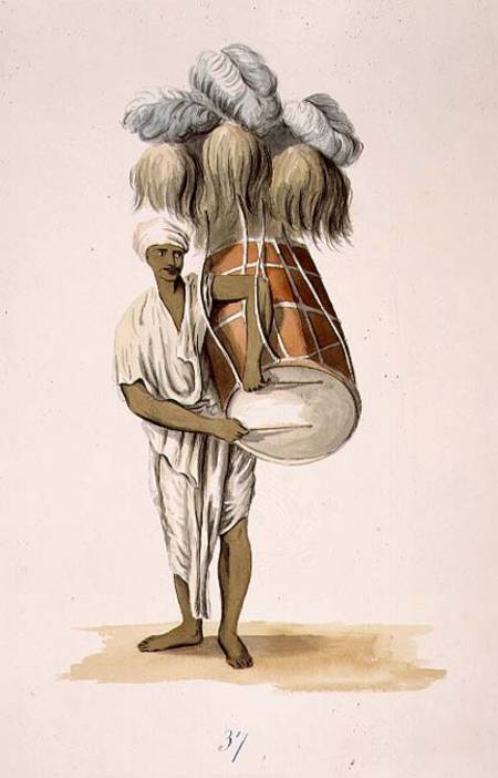 D'Hauk used at Marriages and Religious Ceremonies plate 37 from 'The Costume of Hindostan' by Franz from William Orme