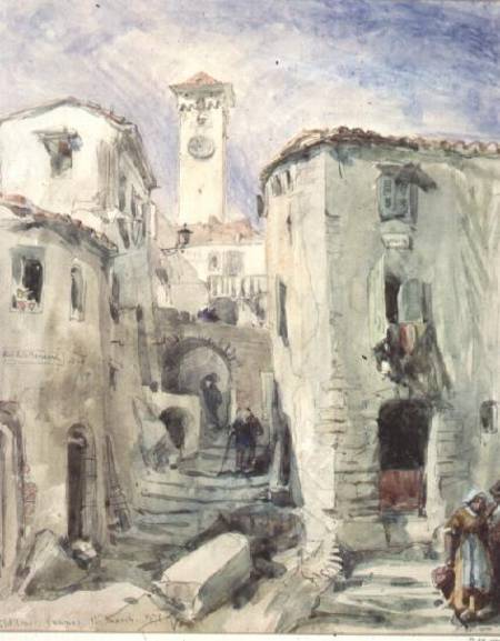 The Old Tower at Cannes from William Simpson