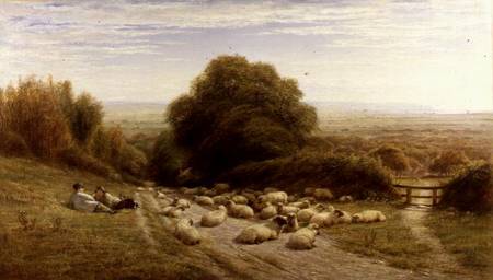 The Sunny Side of a Shepherd's Life - Near Eastbourne from William Snr. Luker