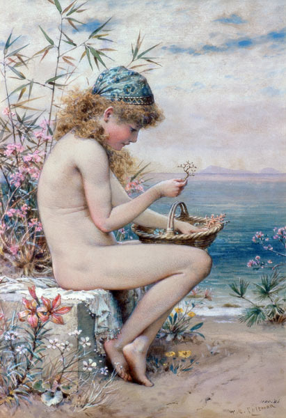 Girl with a Basket of Coral from William Stephen Coleman