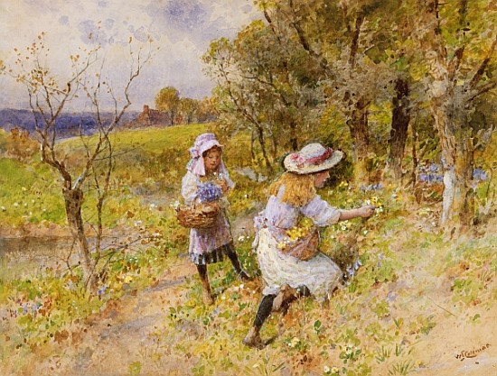 The Primrose Gatherers from William Stephen Coleman