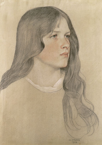 Portrait of a Girl from William Strang