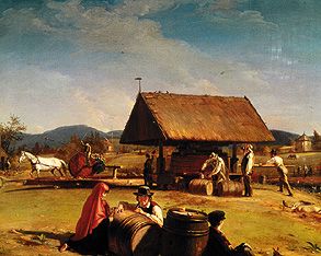 Cidre-Herstellung auf einer Farm in Amerika. from William Sydney Mount