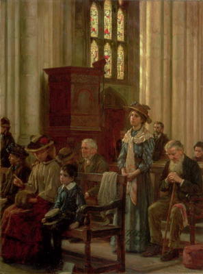 The Anthem, c.1910 (oil on canvas) from William Teulon Blandford Fletcher