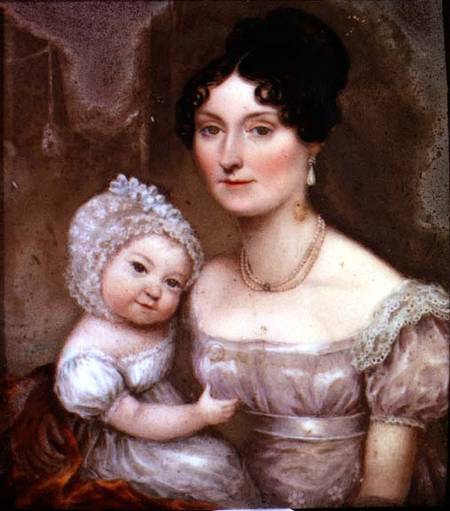 Lady FitzHerbert with one of her youngest children from William the Elder Corden
