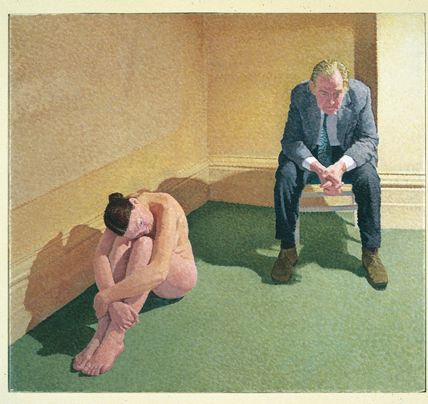 Two Figures in the Corner of a Room from William Wilkins