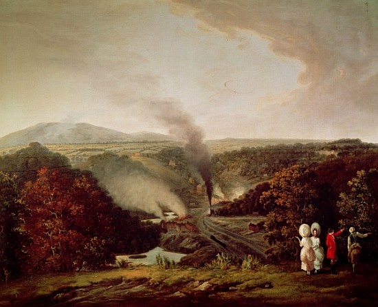 Afternoon view of Coalbrookdale from William Williams