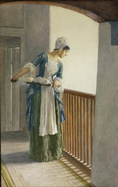 The Laundry Maid, c.1920 (w/c on paper)  from William Henry Margetson