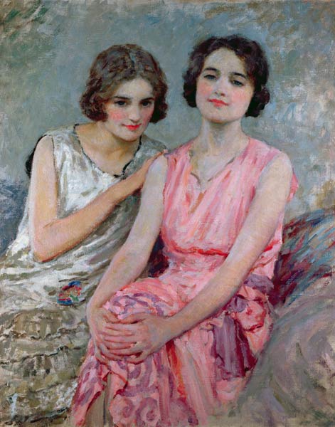 Two Young Women Seated  from William Henry Margetson