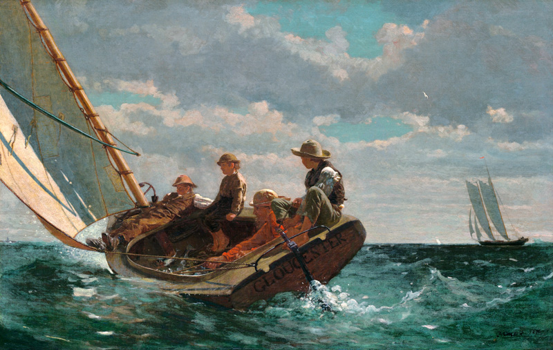 Breezing Up from Winslow Homer