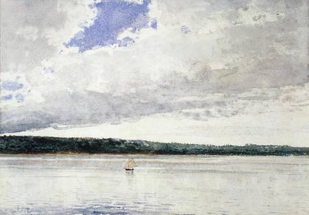 Small Sloop on Saco Bay from Winslow Homer