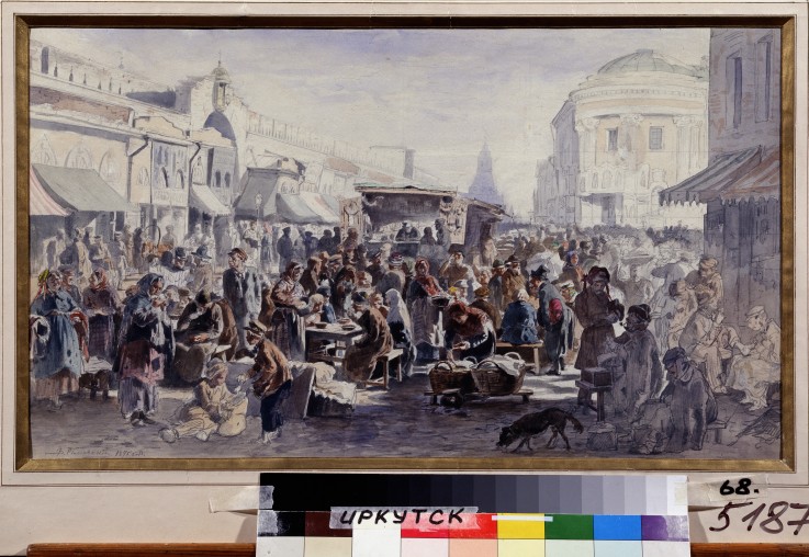 The Second Hand Market in Moscow from Wladimir Jegorowitsch Makowski