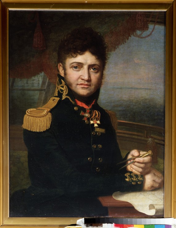 Portrait of the naval officer and discoverer Yuri F. Lisyansky (1773-1837) from Wladimir Lukitsch Borowikowski