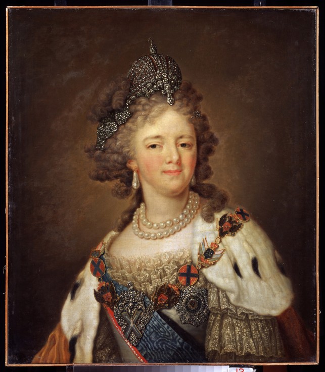 Portrait of Empress Maria Feodorovna (Sophie Dorothea of Württemberg) (1759-1828) from Wladimir Lukitsch Borowikowski