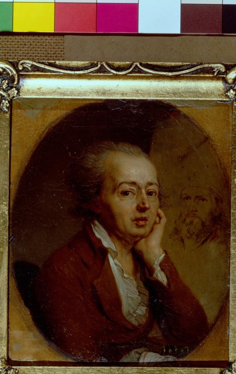 Portrait of the artist Dimitri Levitsky (1735-1822) from Wladimir Lukitsch Borowikowski