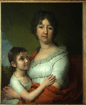 Portrait of A.E. Labzina and her foster-daughter S.A. Mudrova