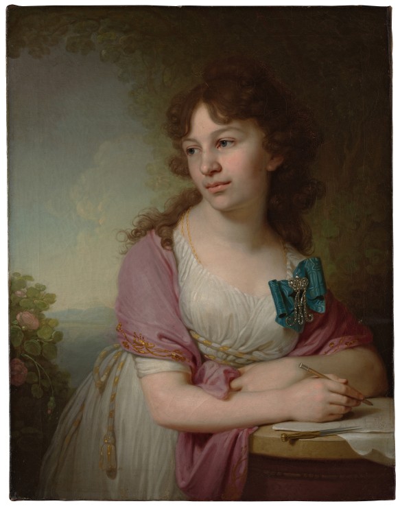 Portrait of Princess Yekaterina Alexeyevna Dolgorukova (1781-1860), née Countess Vasilyeva from Wladimir Lukitsch Borowikowski