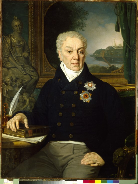 Portrait of the Secretary of State Dmitri Prokofievich Troshchinsky (1754-1829) from Wladimir Lukitsch Borowikowski