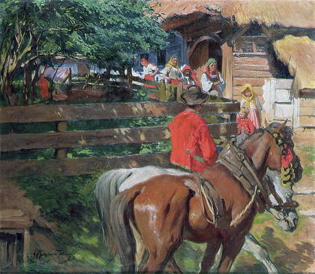 Matchmaking, c.1900 (oil on canvas) from Wlodzimierz Tetmajer
