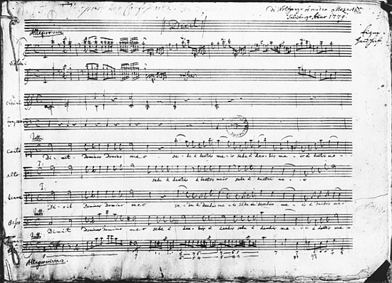 Sunday Vespers from Wolfgang Amadeus Mozart