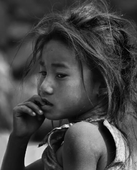 Nepal monochrome Porträts von Kindern (Serie)