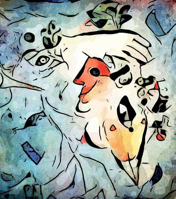 Miro trifft Chagall (Le ciel bleu) from zamart