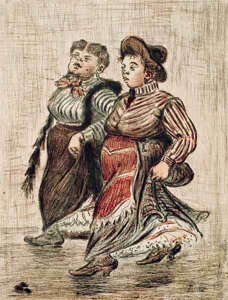 H.Zille / Two street girls / 1902 from Heinrich Zille