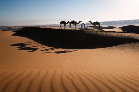 Menschen und die Wüste